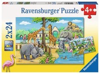 Ravensburger Puzzle Willkommen Im Zoo 2 X 24 Teile