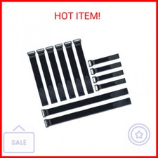 VELCRO Brand Bulk Pack 12 Reusable Fastening Cable Straps with Buckle Variety Si