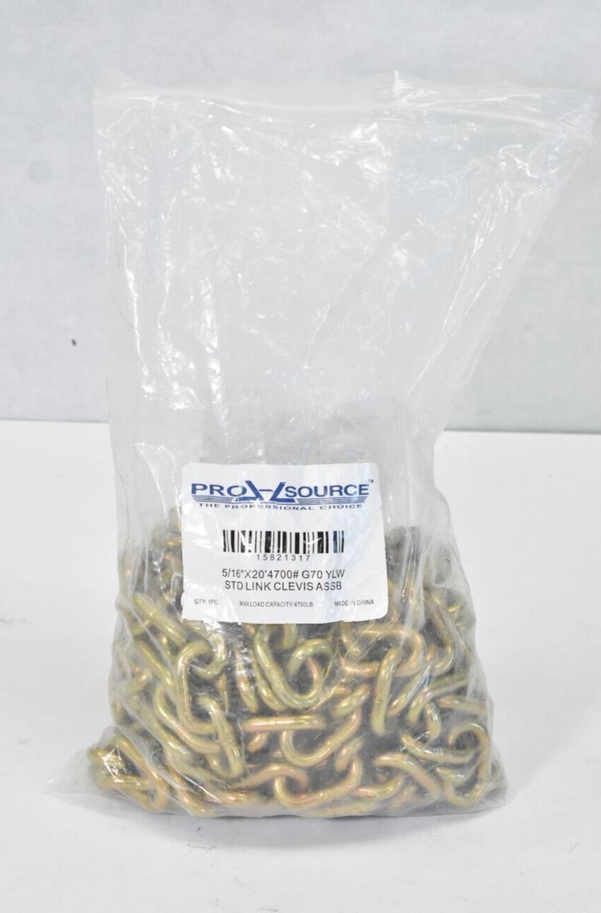 ProSource 15821317 5/16" x 20' Standard Link Clevis Assembly Welded Chain
