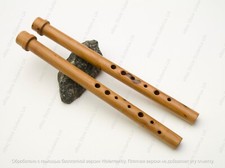 Set of 2 SOPILKAS in D - Chromatic  Diatonic, Pear tree recorder, Tin Whistle