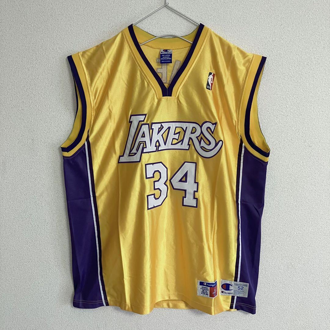 NBA Champion Lakers Uniform XXL 2XL O'NEAL 34 Rare 90's