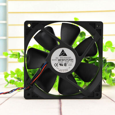 Delta WFB1212HH DC12V 0.68A 12CM dual ball high airflow case cooling fan#XR