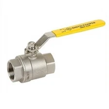 Smith-Cooper® SC208M 2-Piece Ball Valve, 1-1/2 in Nominal, Thread End Style