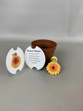 NIB Real Musgrave Pocket Dragons "FLOWER POWER" Flowerpot Set Item# 013940