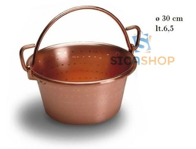 Paiolo Per Polenta In Alluminio Da 6L – Diametro 26cm, Spessore 3mm, Manico Ad Arco – Pentola Professionale Made In Italy Per Cotture Uniformi Su Gas E Vetroceramica