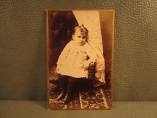 Victorian Antique Cabinet Card Photo of Young Girl