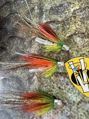 3 V Fly 1 /2Inch Ultimate S Whitey Conehead Salmon Tube Flies & Trebles