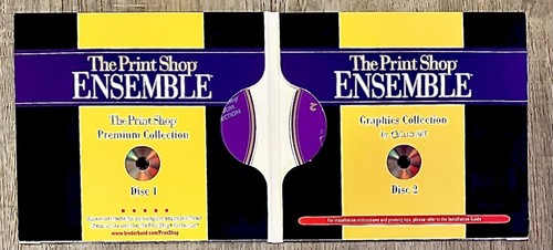 Vintage Apple Macintosh Software Broderbund Print Shop Ensemble Big Box Version - Picture 7 of 7