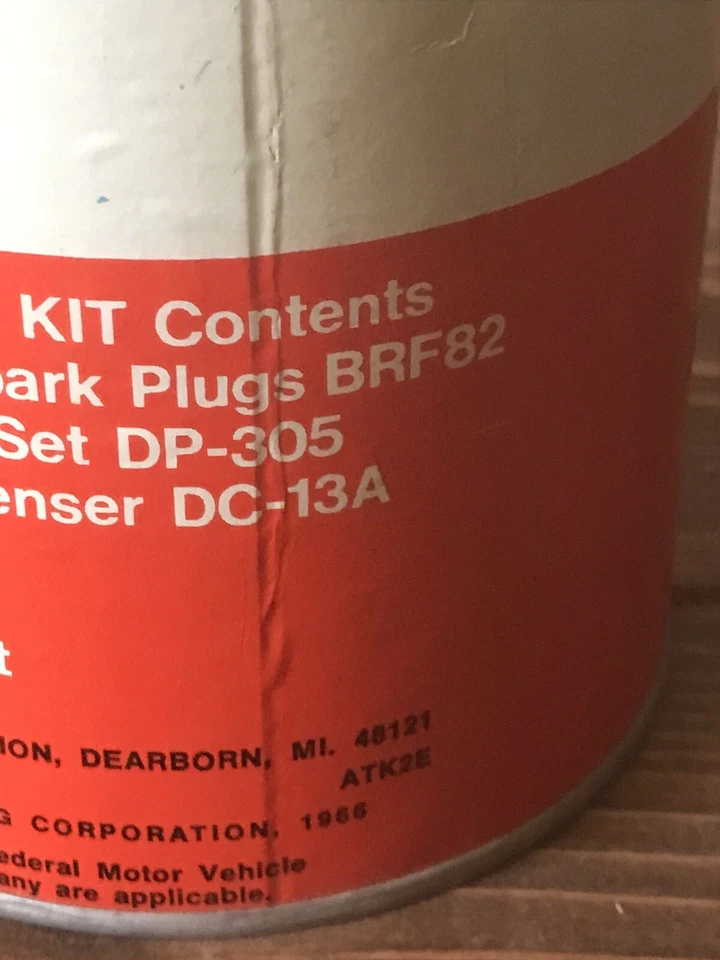 Nuevo de Lote Antiguo Motorcraft Ford Bronco Mustang Fairlane 250 CI 6 Cil Kit de Afinación TKF-29 Foto 3 de 4