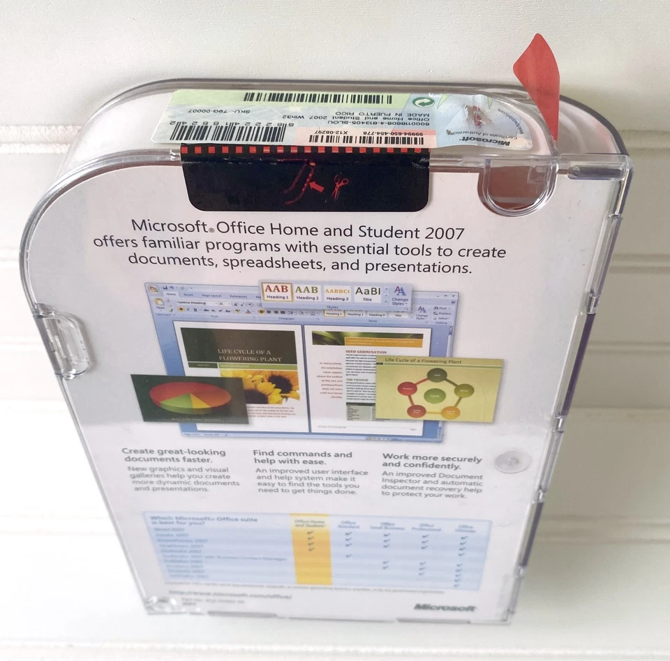 Microsoft MS Office Home and & Student 2007 Word Excel PowerPoint OneNote 3 PC's - Image 3 of 4