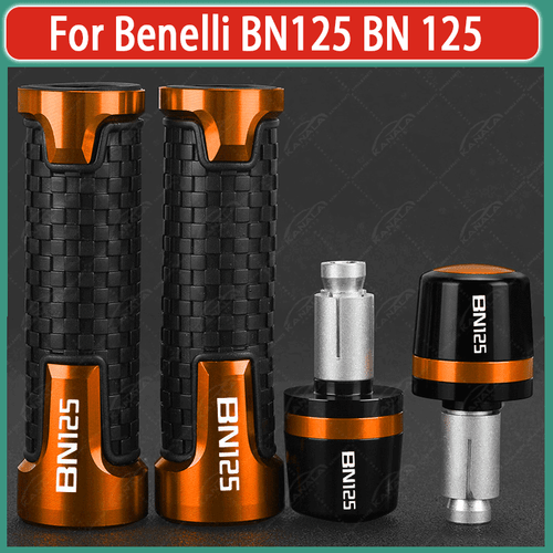 Motorcycle CNC Grip Handlebar Grip End Plug Sets For Benelli BN125 BN 125 New - Bild 2 von 12