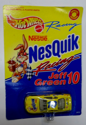 Mattel 2000 Hotwheels NesQuik Racing Jeff Green #10 Diecast Car MOC Special Ed