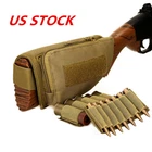 US Tactical Rifle Butt Stock Shotgun Rifle Ammo Shell Pouch Cheek Rest Carrier