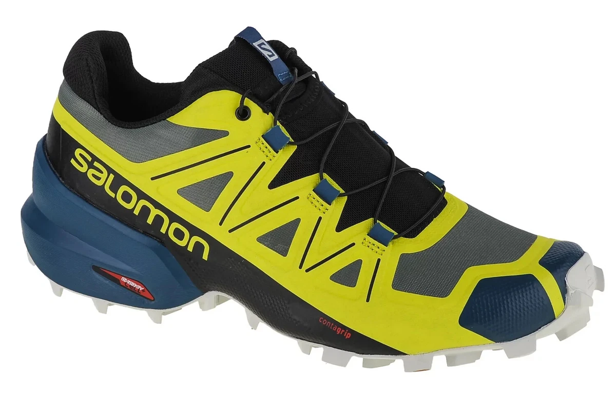 Men's Salomon Speedcross 5 GTX Trail Running Shoes Black Yellow-Salomon  Speedcross 5 Website Fashion