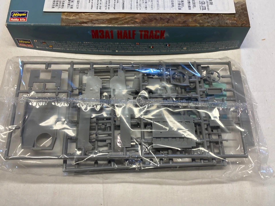 HASEGAWA Half Track M3A1 Semicingolato Trasporto Truppe Scala 1/72 - Immagine 3 di 4