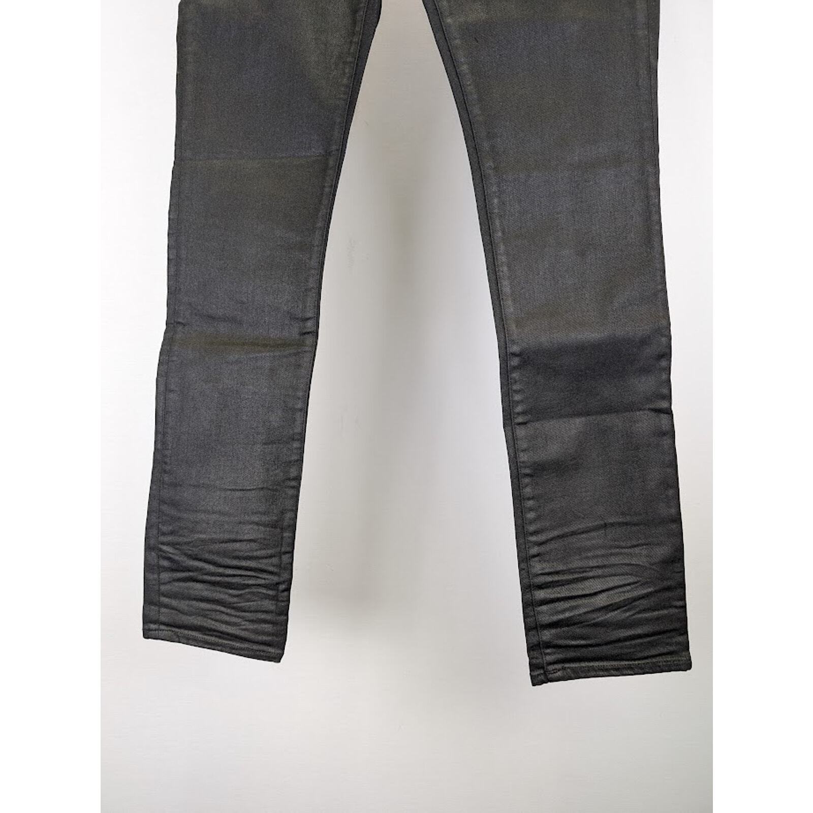 Jeans Saint Laurent Paris skinny 5 tasche bassi da notte neri nuovi con etichette 32