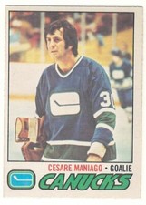 1977-78 O-PEE-CHEE # 23 CESARE MANIAGO CANUCKS OPC HOCKEY - NICE AND NO CREASES