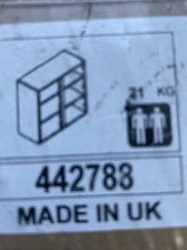 Clicbox Wall Kitchen Carcass Cabinet Only - Lissa Oak 800 Wide 2 Door