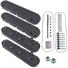 Aluminum Valve Covers with Coil Mounts & Covers for Chevy LS LS1 LS2 LS3 LS6 LS7