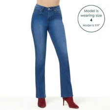 IMAN Platinum Premium Stretch Denim Boot-Cut Jean CHOOSE COLOR SIZE new 799249