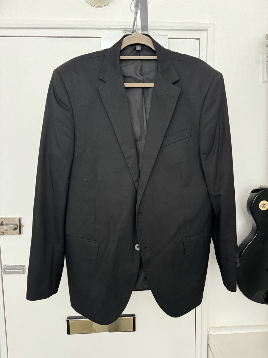 M&S Marks and Spencers Suit Jacket Black Size 44 Regular Fit T15