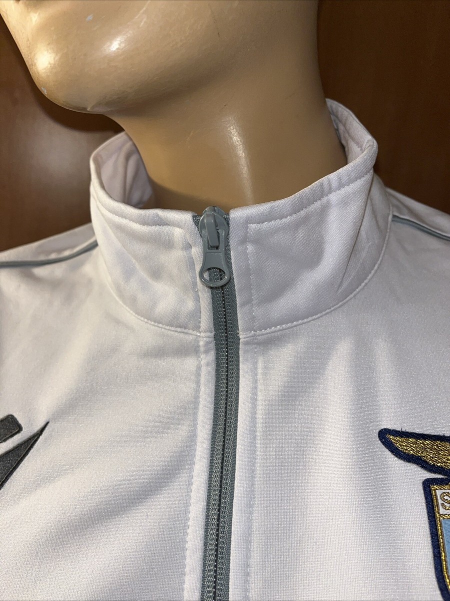 S.S. Lazio Roma Macron White Top Track Jacket Football Soccer
