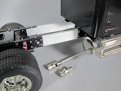 Estensione Telaio In Alluminio + Albero Per Tamiya 1/14 – Globeliner, King Hauler