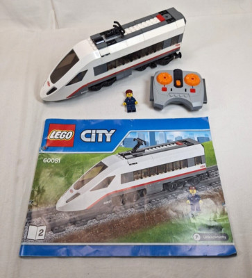 Lego City Eisenbahn Lok Schnellzug aus 60051 mit Anleitung OBA + FB