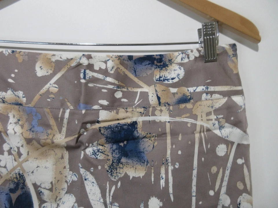 Talla 10P 10 Petite NUEVO ALFANI Gris con Azul Marino Floral Falda Lápiz Hasta la Rodilla Foto 3 de 4