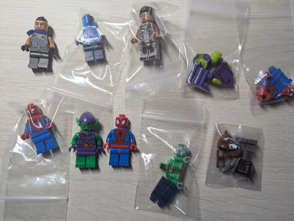 Lego Marvel Minifigure Spiderman Advent Drax Nebula Rocket Goblin More Lot - Image 2 of 4