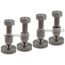 4x 316LSS Speaker Anti-Shock Spike Stand Isolation Feet Speaker Base Pad M6 8 10
