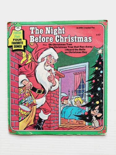 The Night Before Christmas, Peter Pan 4 Favorite Songs, Children's' Record - Picture 1 of 4