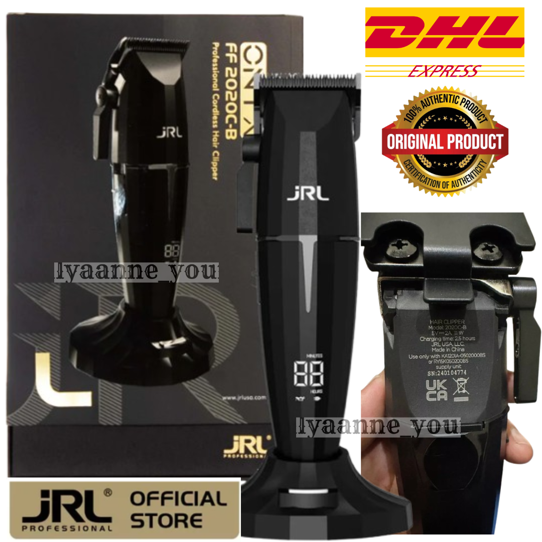 JRL ONYX Professional Cordless Hair Clipper BLACK (FF 2020C