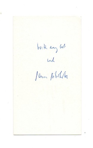 Norris McWhirter Signed 6x2.5 RECORD BREAKERS Col Promo Autographed RARE - Picture 2 of 2