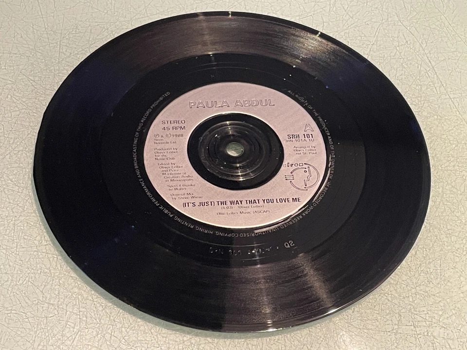 Paula Abdul - (It's Just) The Way That You Love Me - Vinyl Record 7" Single 1988 - Image 3 of 4