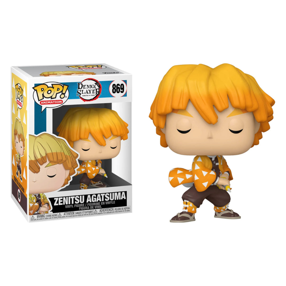 Funko POP Zenitsu Agatsuma #869 - Demon Slayer - Figurine Vinyle