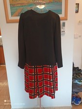 Marc by Marc Jacobs Black & Red Tartan Shift Dress Size M – Cotton