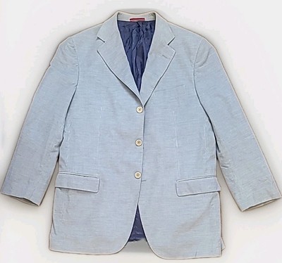 Pal Zileri Concept Red Label Italy Light Blue Summer Jacket EU 56 US 46