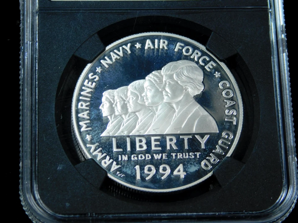 1994-P $1 Womens Veterans Memorial Silver - NGC PF69 Ultra Cameo - Image 3 of 4