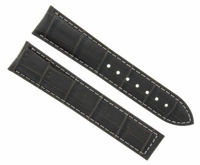 19MM LEATHER STRAP WATCH BAND CLASP FOR OMEGA SPEEDMASTER MOON WATCH D/BROWN WS