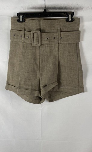 Sea New York Women's Sand Ripley Trashbag High Rise Belted Shorts Size 2 NWT