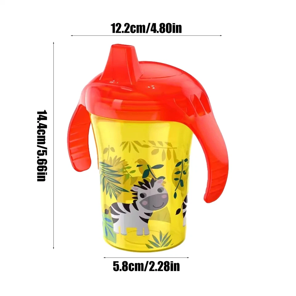 Taza para sorber de aprendizaje para biberón pequeño taza de transición taza para bebé con 2 asas Foto 2 de 4