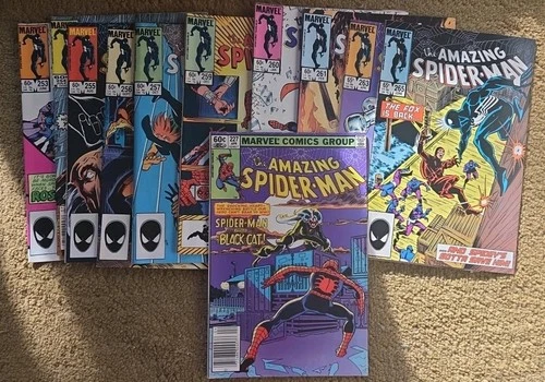 The Amazing Spider-Man Lot – 11  Issues 253-257, 259, 260, 261, 263, 265, 227.