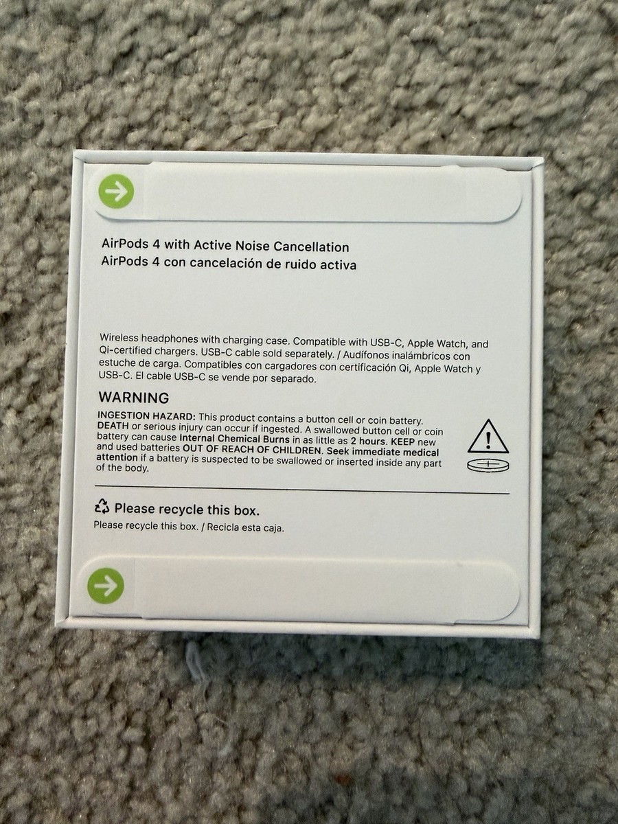 Apple AirPods 4 新品未使用、未開封。外箱の封印シール付。ANC付 Apple AirPods 4th Generation with Active Noise Cancellation (ANC