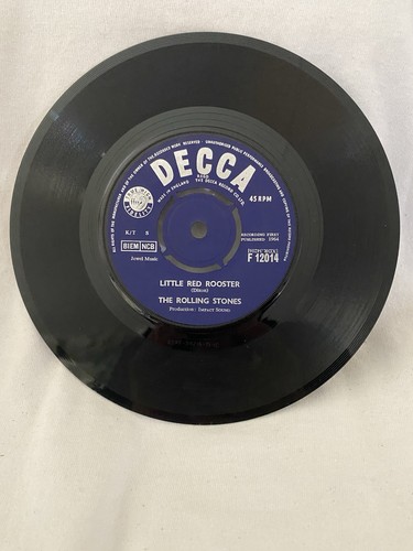 VG+ ROLLING STONES Little Red Rooster/Off The Hook U.K. 7" 1964 Decca F. 12014