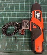 Black & Decker Pivot Driver Cordless Screwdriver Charging Cord PD400LG 3.6V DC