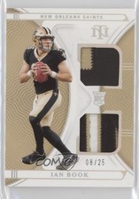2021 National Treasures Rookie Dual Materials Holo Silver 8/25 Ian Book z4k