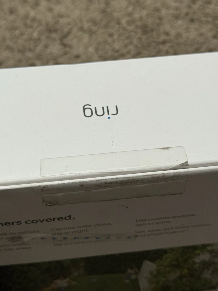 Cámara de seguridad Ring Stick Up Cam enchufable alimentación sin parar interior/exterior LEER ASIS Foto 3 de 4