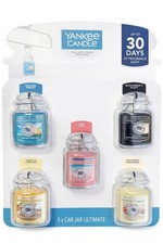 Image of Yankee Candle Car Jar Ultimate Multipack 5 Pack Car Air Fresheners Up To 30 Days