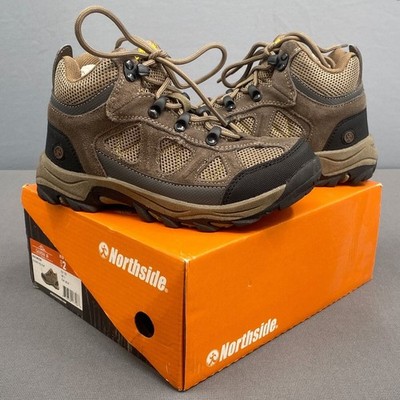 Northside Hiking Boot Boys Size 2 Stone Yellow Caldera Junior Mid Top Lace Up